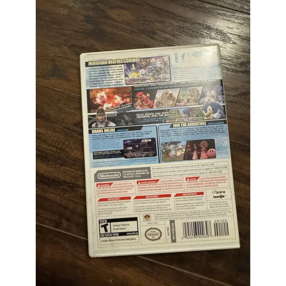 Super Smash Bros. Brawl (Nintendo Wii, 2008) Complete CIB